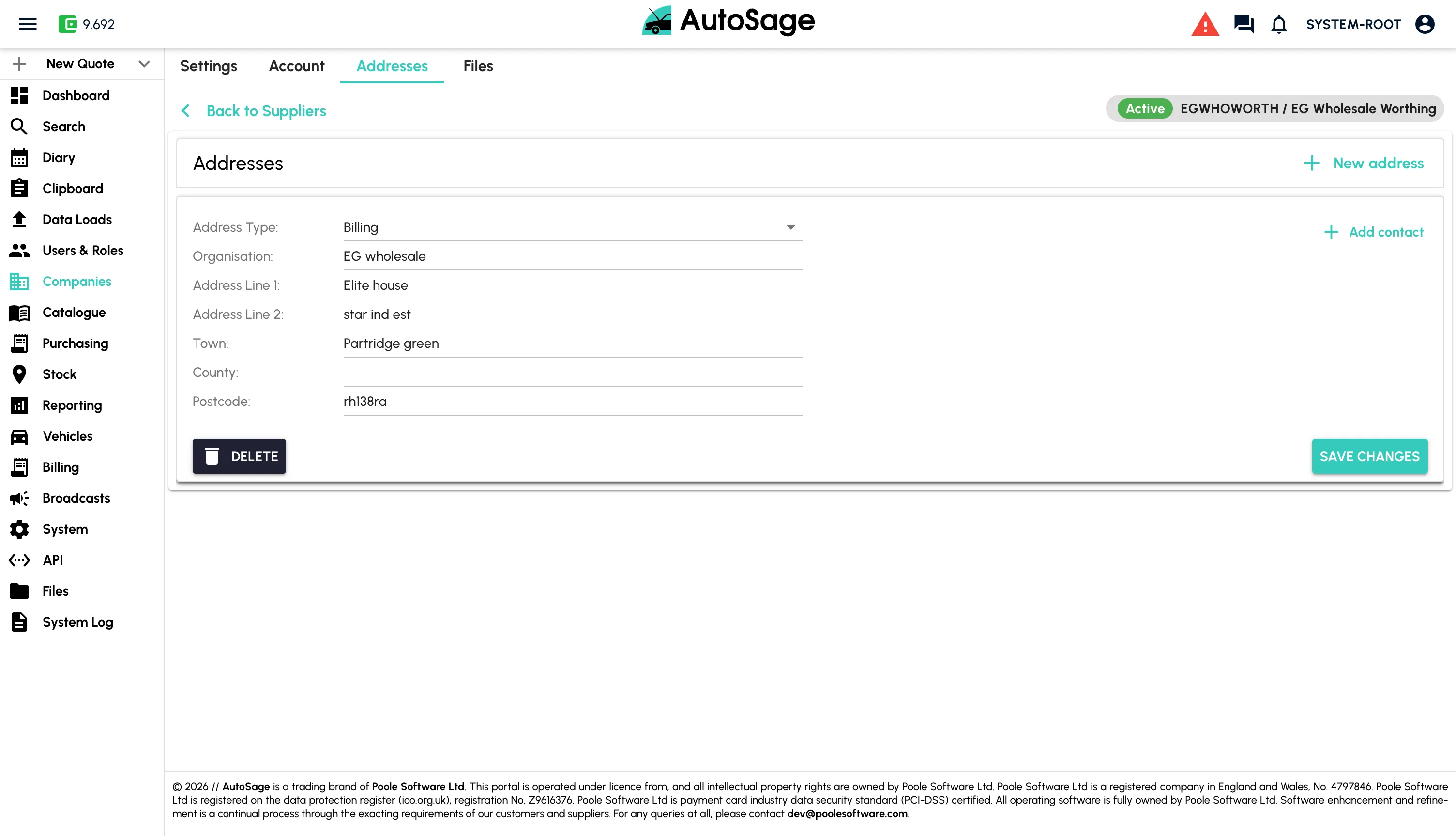 Set up customers and suppliers - step 12