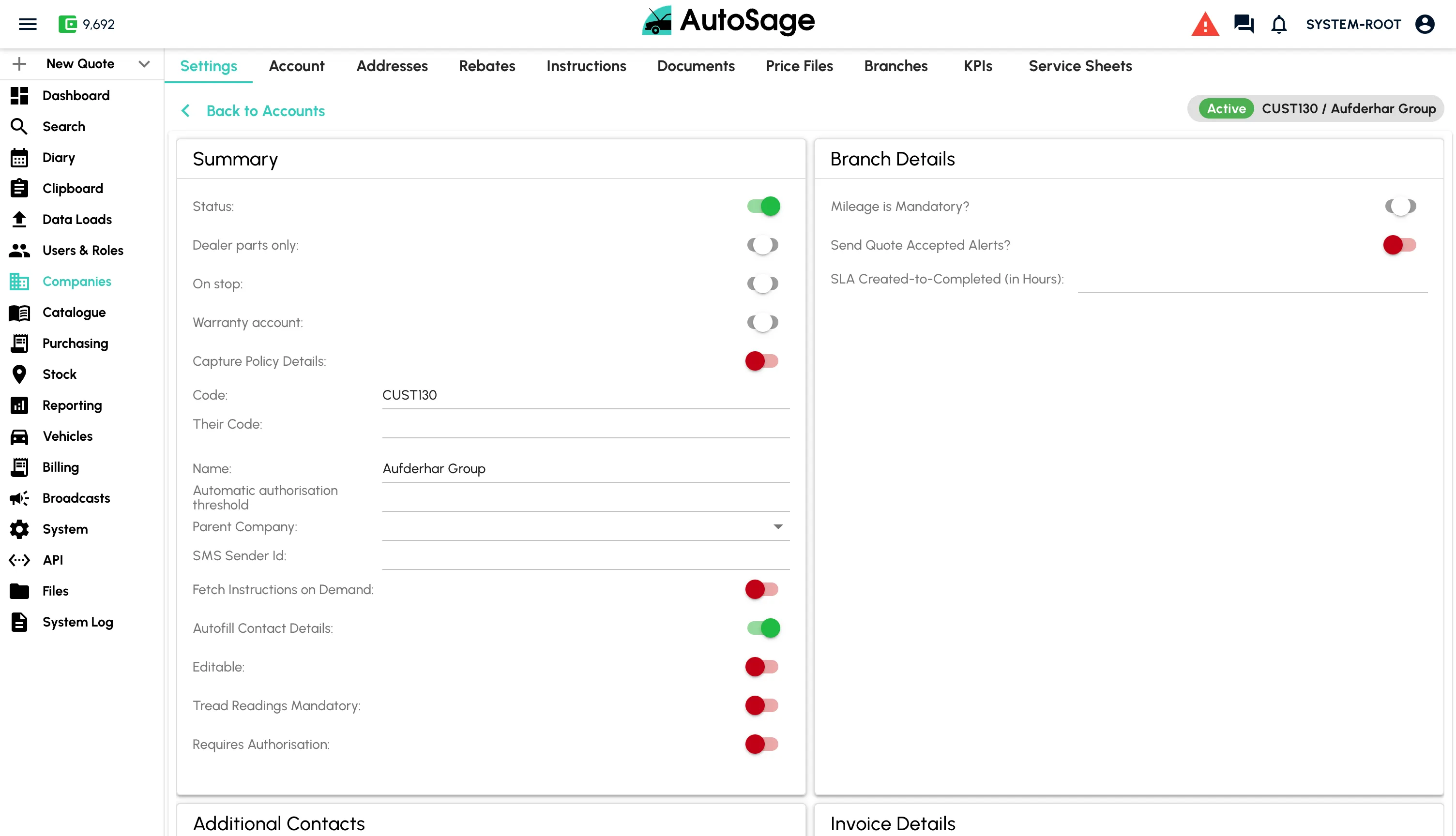 Set up customers and suppliers - step 3
