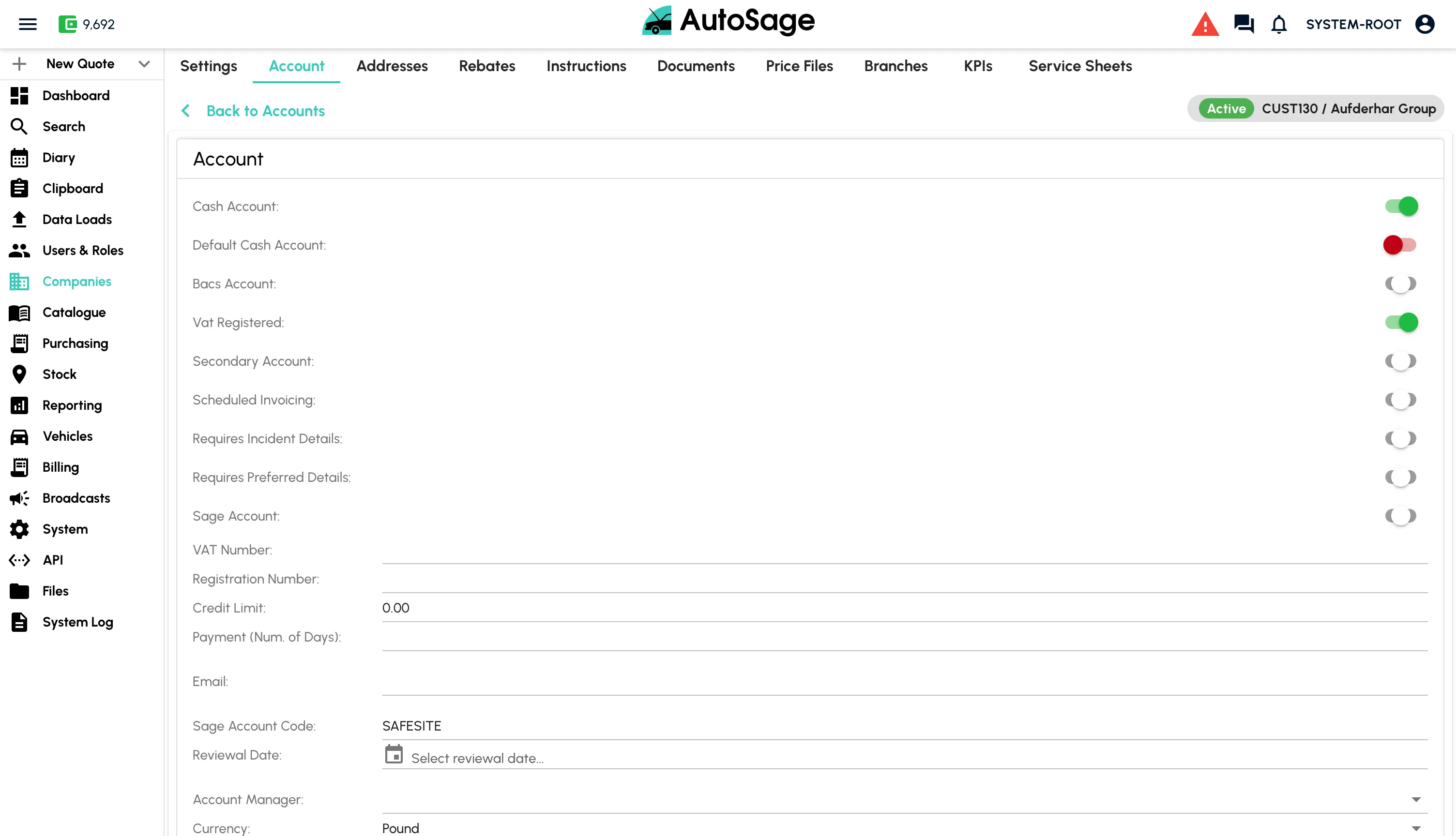 Set up customers and suppliers - step 4