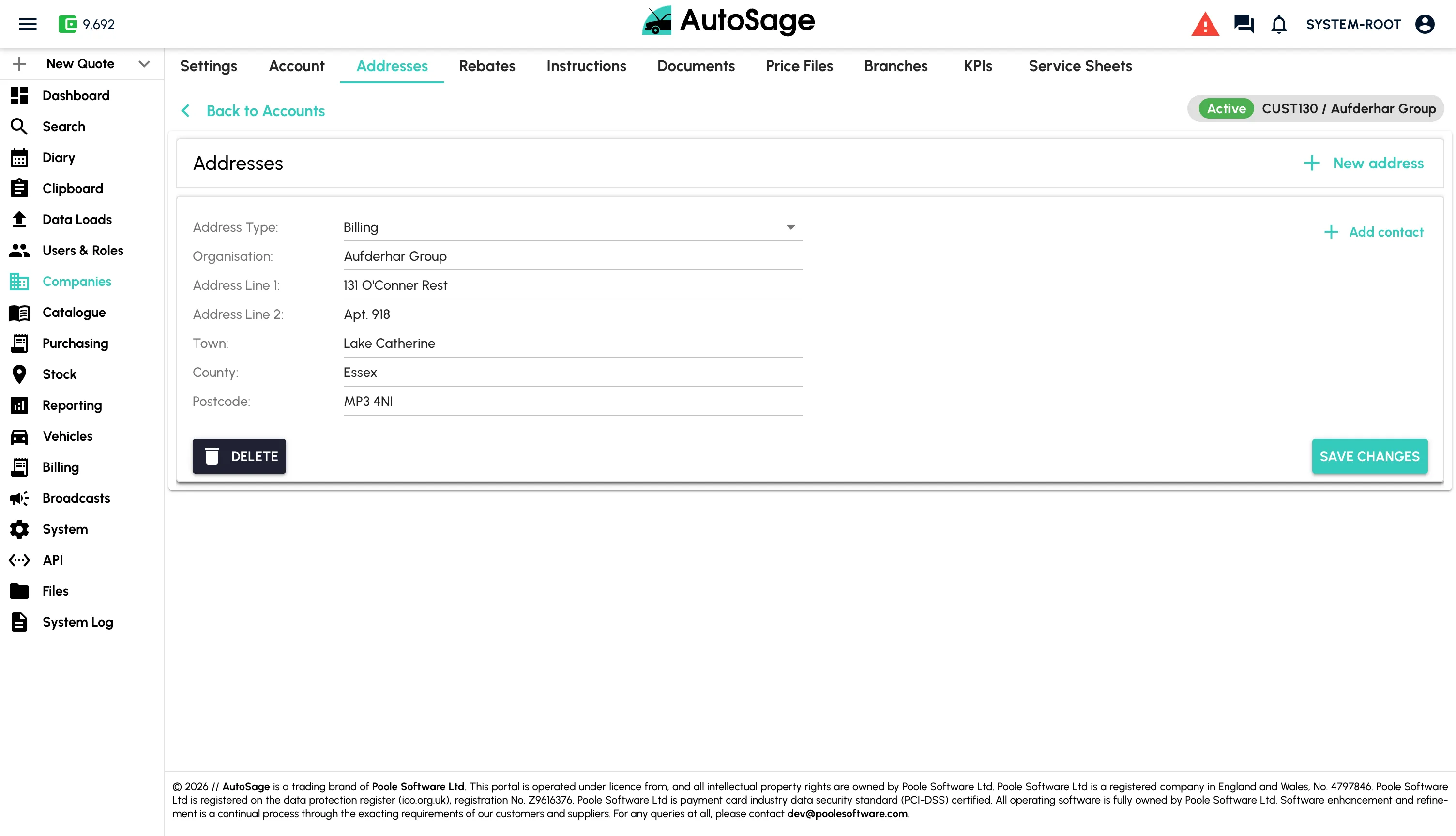 Set up customers and suppliers - step 5