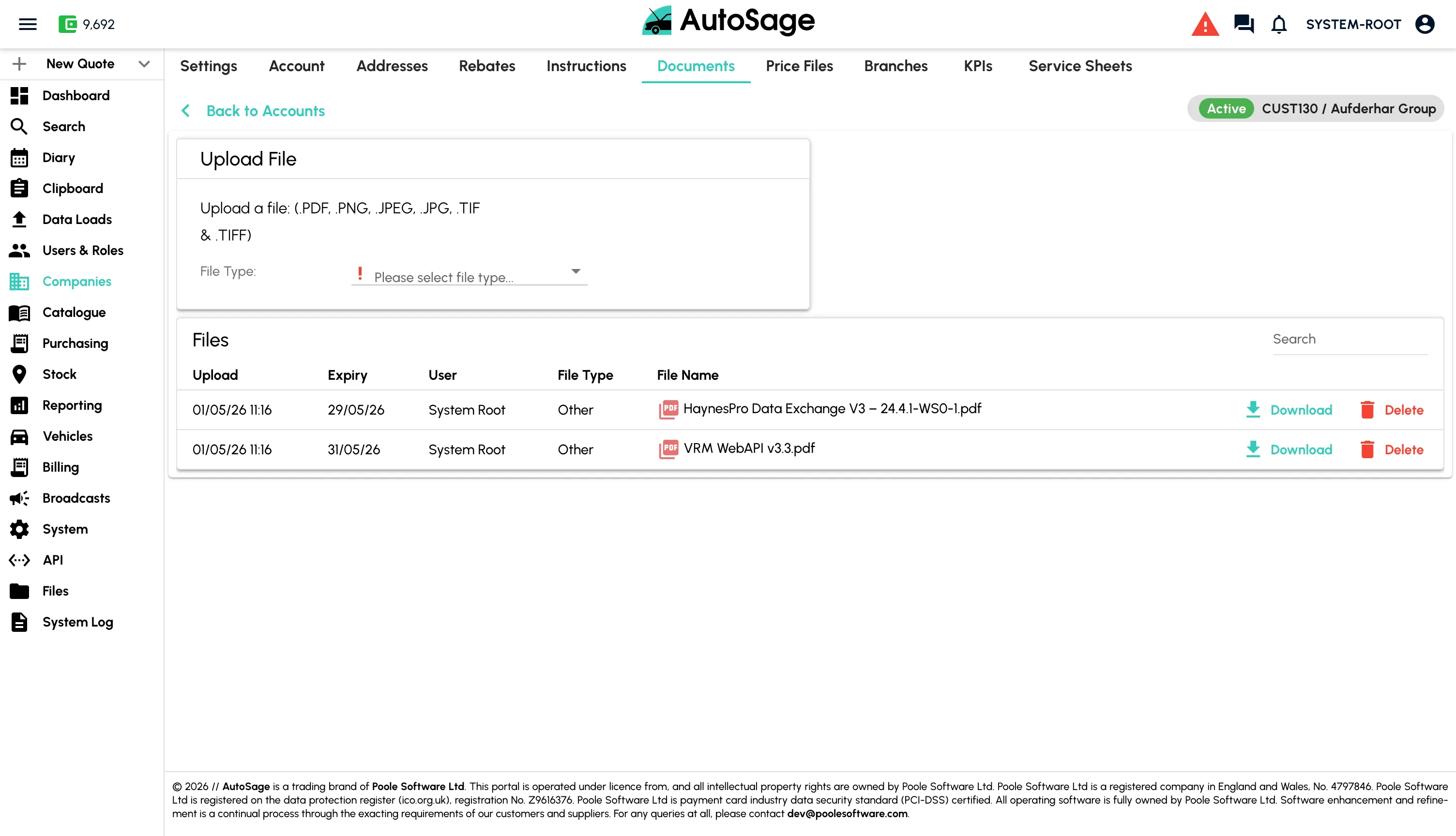 Set up customers and suppliers - step 8